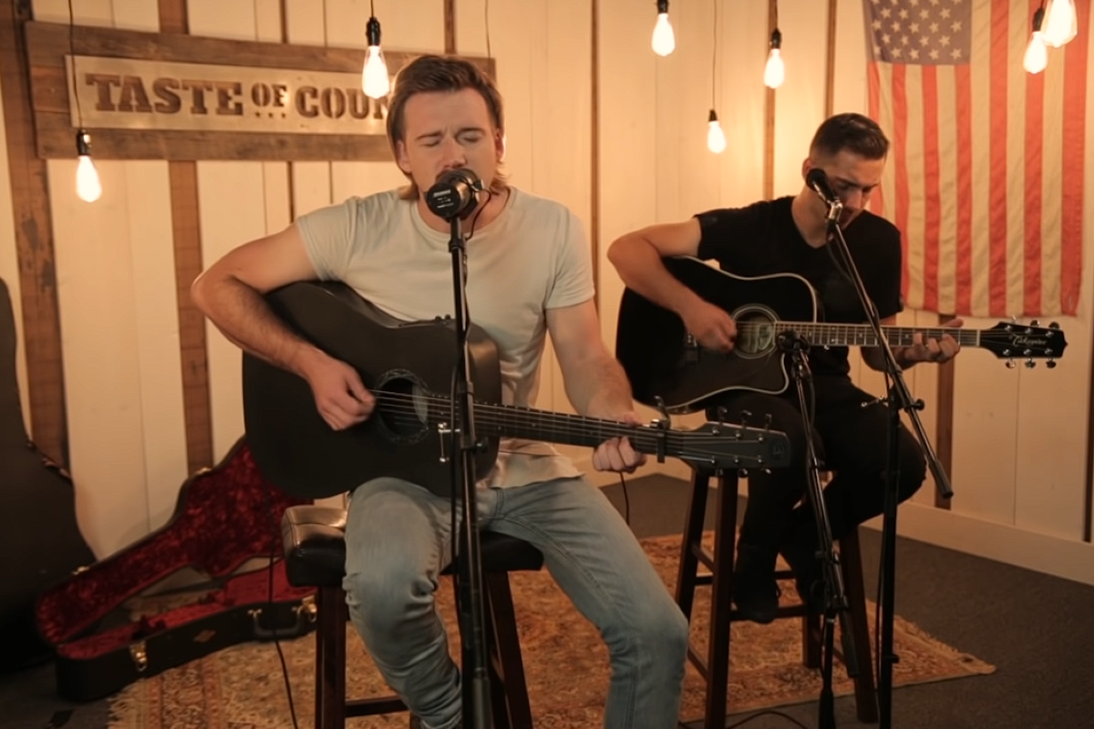 morgan wallen singing and playing guitar