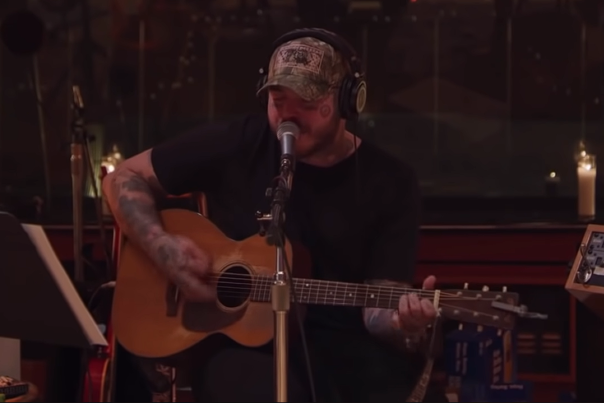 post malone playing guitar and singing