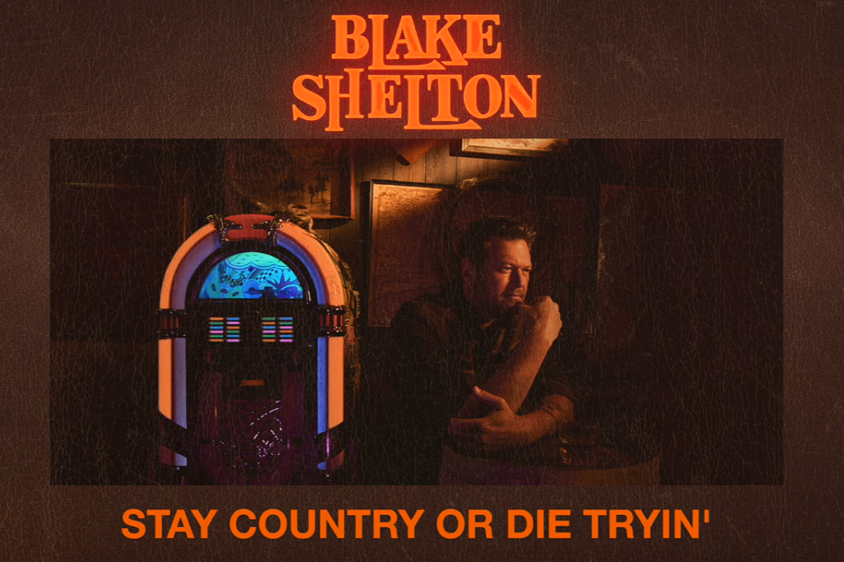 Cover art for Blake Shelton's new song "Stay Country Or Die Tryin'"