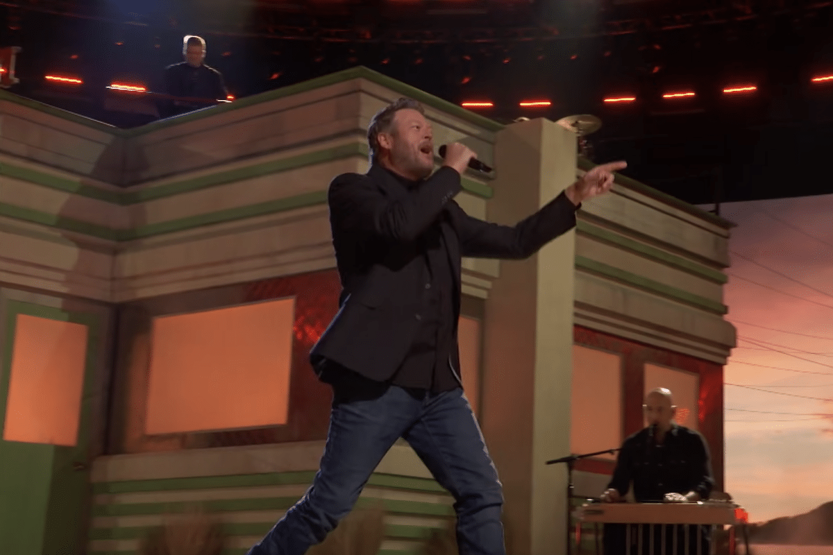 Blake Shelton performing "Texas" on the voice