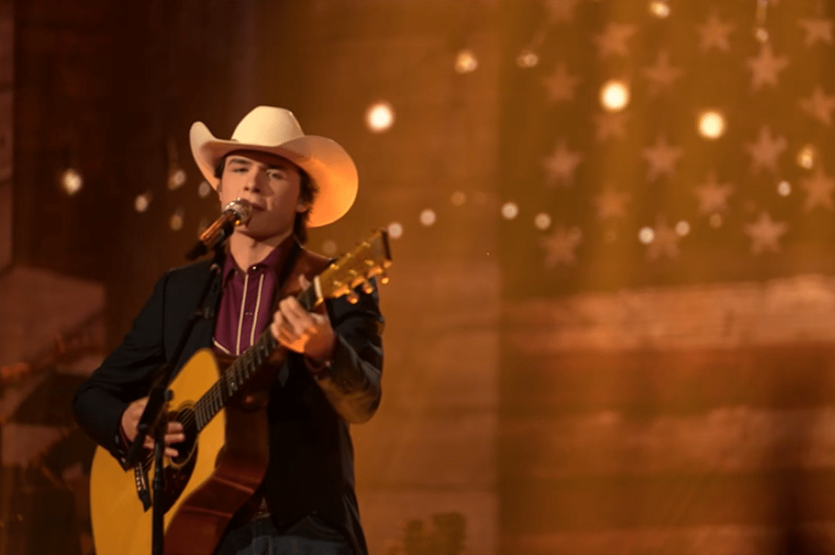 John Foster performing on American Idol