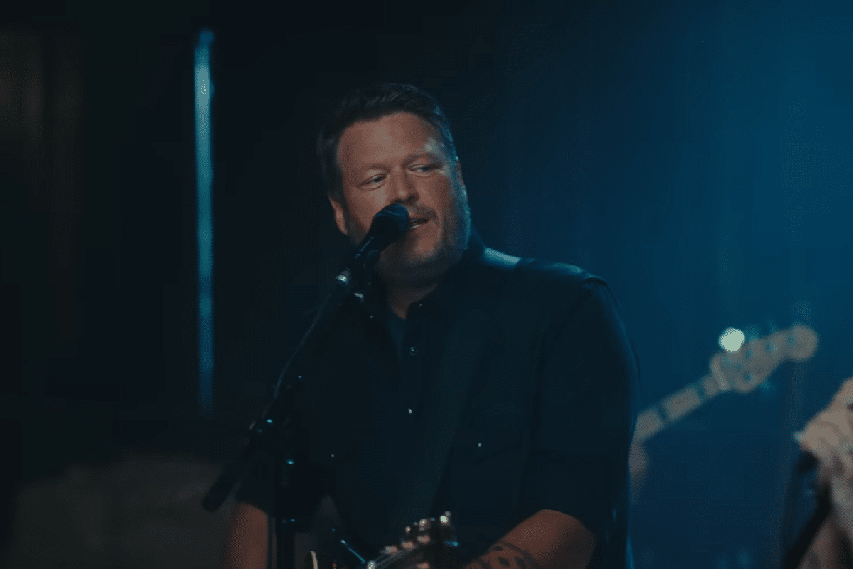 Blake Shelton in the music video for "New Country"