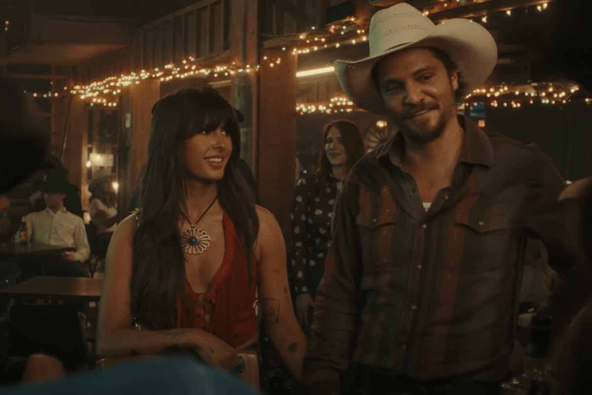 Ella Langley in her music video for choosin texas